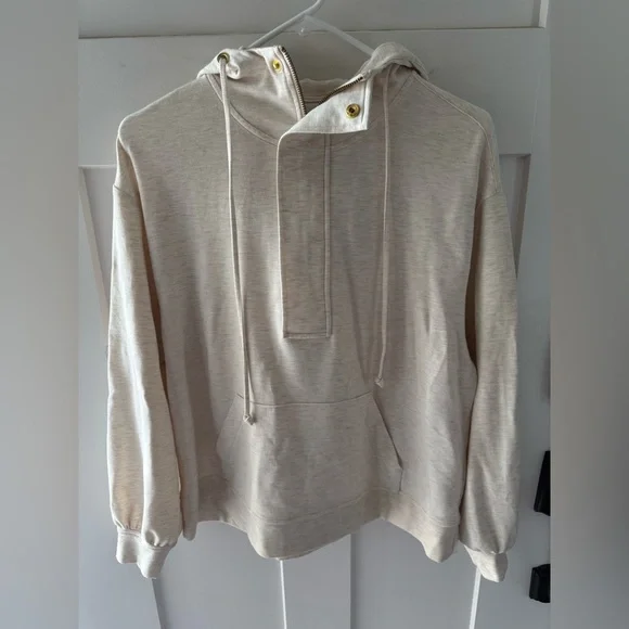 CAbi Cream Hoodie with Gold Accents - Picture 3 of 9